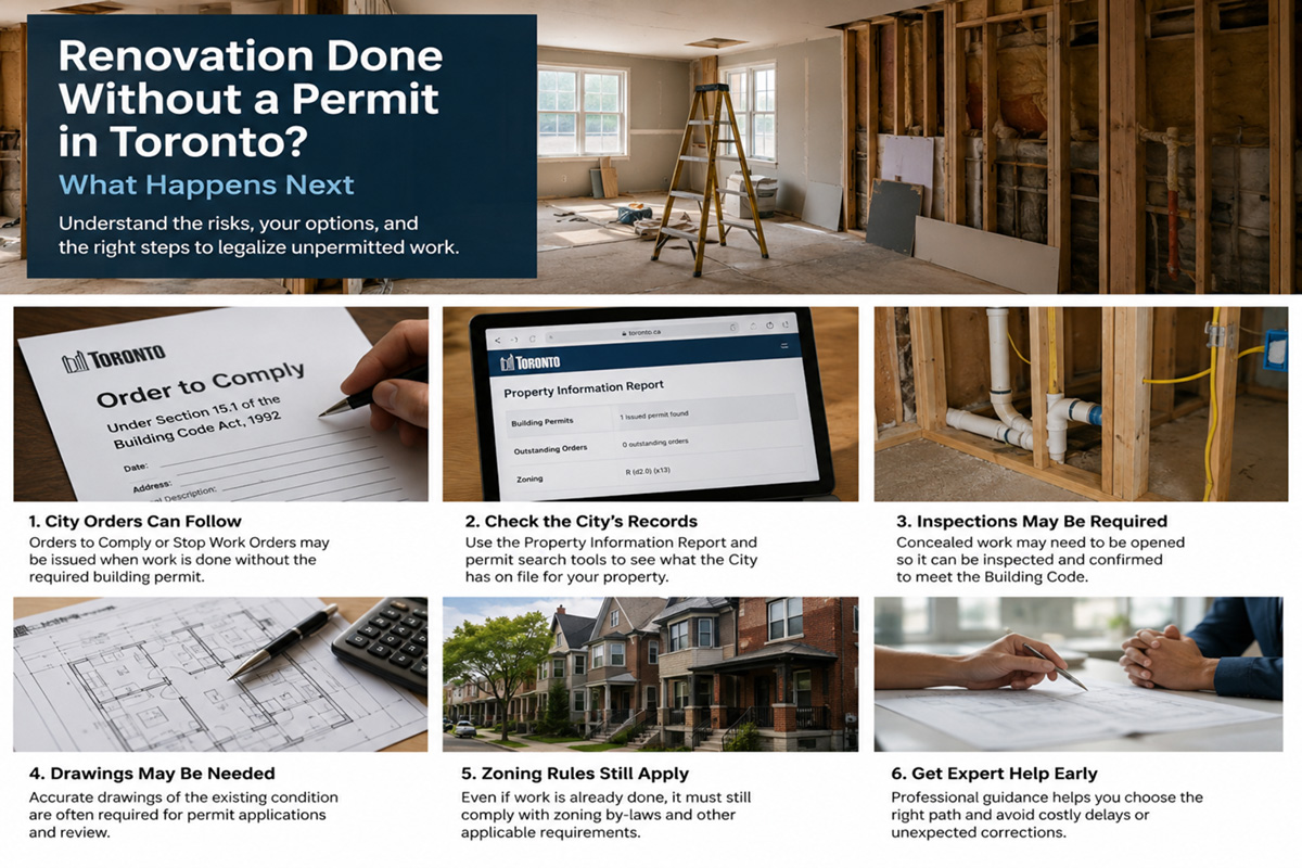 Renovation Done Without a Permit in Toronto? What Happens Next